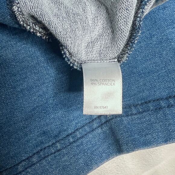 pure Jill INDIGO denim cropped bottoms Size L - Picture 5 of 9